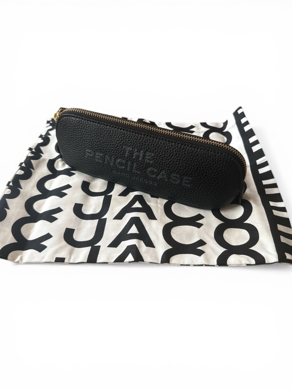 MARC JACOBS THE PENCIL CASE black leather with dust bag *discontinued!